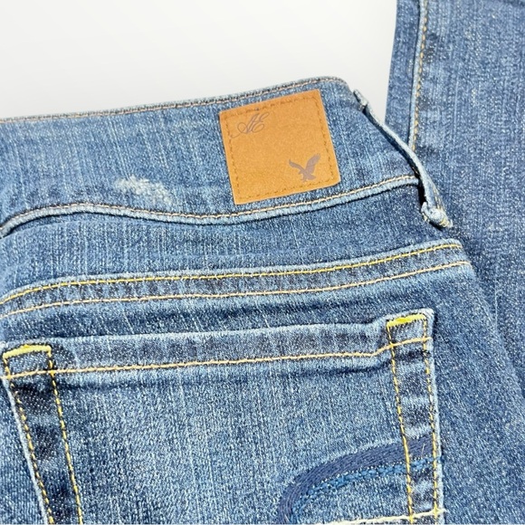 American Eagle Low Rise Crop Jeans Denim - Picture 4 of 16